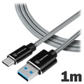 Tactical Fast Rope Ladekabel - USB-A/USB-C - 1m