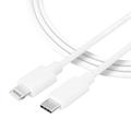 Tactical Smooth Gewinde USB-C / Lightning Kabel - 2m - Weiß