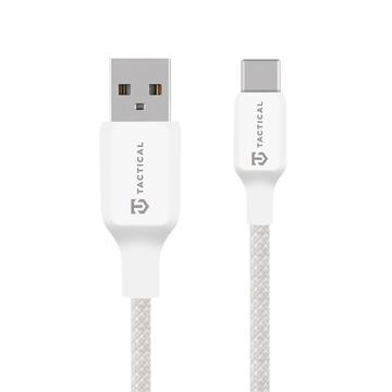 Tactical Stitch Thread USB-A / USB-C Kabel - 2m, 15W - Weiß