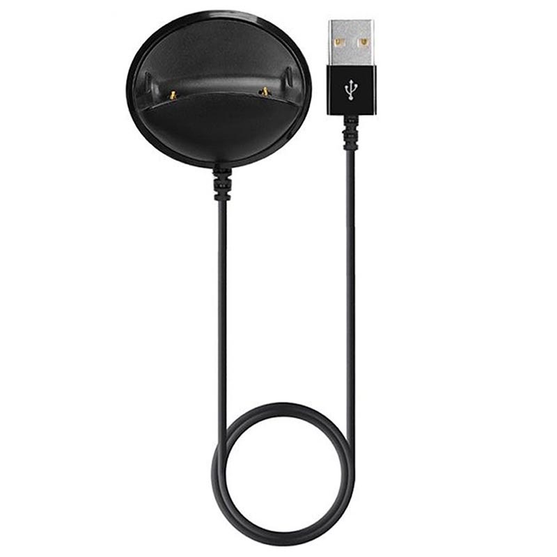 Ladekabel schwarz USB Kabel für Samsung Gear Fit 2 SM-R360 