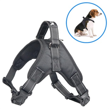 Tailup Verstellbares Hundegeschirr mit Handschlaufe - XS - Schwarz