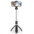 Tech-Protect L01S Bluetooth Selfie Stick mit Stativ - Schwarz