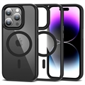 iPhone 15 Pro Tech-Protect Magmat Hülle - MagSafe-kompatibel - Durchscheinend Schwarz
