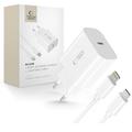 Tech-Protect NC20W Wandladegerät mit Lightning-Kabel - Weiß