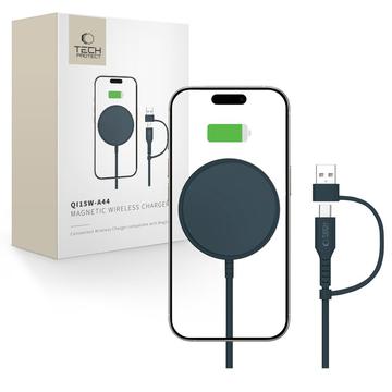 Tech-Protect QI15W-A44 MagSafe Wireless Ladegerät 15W - Marineblau