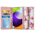Tech-Protect Samsung Galaxy A52 5G, Galaxy A52s Schutzhülle mit Geldbörse - Blumen