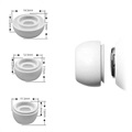 Tech-Protect AirPods Pro Silikontips - S, M, L - Weiß