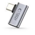 Tech-Protect UltraBoost AA01 Rechtwinkliger USB-C Adapter - 40Gbps - Grau