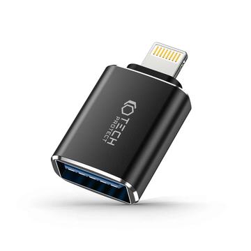 Tech-Protect UltraBoost Lightning auf USB-A Adapter - Schwarz