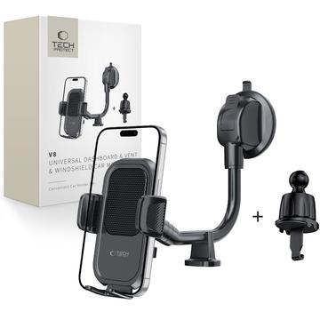 Tech-Protect V8 Universal Teleskop Autohalterung - Schwarz