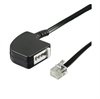 Telefonadapter RJ11 / TAE F - Schwarz