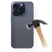 iPhone 15 Pro Panzerglas Rückseitenschutz - 9H - Durchsichtig