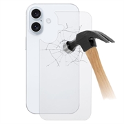 iPhone 16 Panzerglas Rückseitenschutz - 9H - Durchsichtig