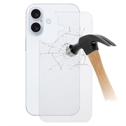 iPhone 16 Plus Panzerglas Rückseitenschutz - 9H - Durchsichtig