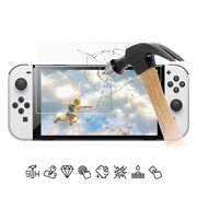 Nintendo Switch OLED Panzerglas - 9H - Case Friendly - Durchsichtig