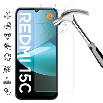 Xiaomi Redmi 15C 4G Panzerglas - 9H - Case Friendly - Durchsichtig