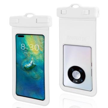 Texturiertes IPX8 Wasserdichtes Hülle mit Riemen - 7" - Weiß