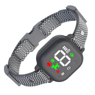 Anti-Bell-Hundehalsband mit Touchscreen - Signalton und Dualmotor-Vibration
