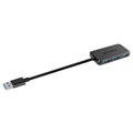 Transcend HUB2 USB 3.1 Gen 1 Hub - USB-A - Schwarz