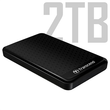 Transcend StoreJet 25A3 USB 3.1 Gen 1 Externe Festplatte - 2TB - Schwarz