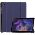 Tri-Fold Serie Samsung Galaxy Tab A8 10.5 (2021) Folio Hülle - Dunkel Blau