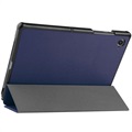 Tri-Fold Serie Samsung Galaxy Tab A8 10.5 (2021) Folio Hülle - Dunkel Blau