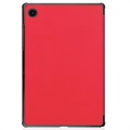 Tri-Fold Serie Samsung Galaxy Tab A8 10.5 (2021) Folio Hülle - Rot