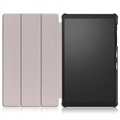 Tri-Fold Serie Samsung Galaxy Tab A7 Lite Folio Hülle - Grau