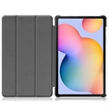 Tri-Fold Serie Samsung Galaxy Tab S6 Lite 2020/2022 Folio Hülle - Schwarz