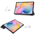 Tri-Fold Serie Samsung Galaxy Tab S6 Lite 2020/2022 Folio Hülle - Eiffelturm