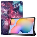 Tri-Fold Serie Samsung Galaxy Tab S6 Lite 2020/2022 Folio Hülle - Galaxie