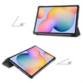 Tri-Fold Serie Samsung Galaxy Tab S6 Lite 2020/2022 Folio Hülle - Grau