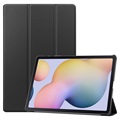 Tri-Fold Series Samsung Galaxy Tab S7+/S8+ Folio Hülle - Schwarz