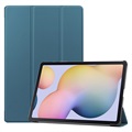 Tri-Fold Series Samsung Galaxy Tab S7+/S8+ Folio Hülle - Blau