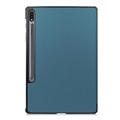 Tri-Fold Series Samsung Galaxy Tab S7+/S8+ Folio Hülle - Blau