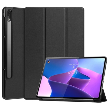 Lenovo Tab P12 Pro Tri-Fold Serie Smart Folio Hülle - Schwarz