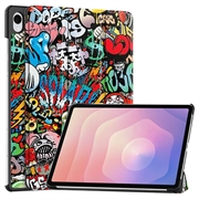 Samsung Galaxy Tab S11 Tri-Fold Serie Smart Folio Hülle - Graffiti