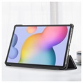 Tri-Fold Serie Samsung Galaxy Tab S7 FE Smart Folio Hülle - Schwarz