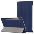 Tri-Fold Serie Samsung Galaxy Tab S7 FE Smart Folio Hülle - Blau