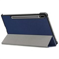 Tri-Fold Serie Samsung Galaxy Tab S7 FE Smart Folio Hülle - Blau