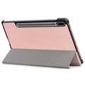 Tri-Fold Serie Samsung Galaxy Tab S7 FE Smart Folio Hülle - Roségold