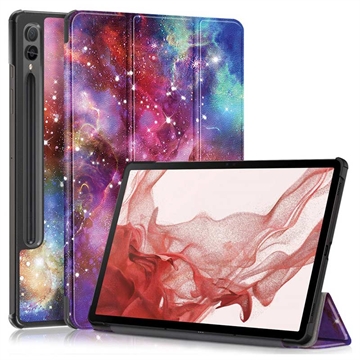 Samsung Galaxy Tab S9+ Tri-Fold Serie Smart Folio Hülle - Blau