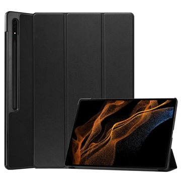 Samsung Galaxy Tab S9 Ultra Tri-Fold Serie Smart Folio Hülle - Schwarz