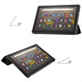 Tri-Fold Serie Amazon Fire HD 10 (2021) Smart Folio Hülle - Schwarz