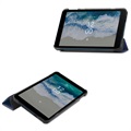 Tri-Fold Serie Nokia T10 Smart Folio Hülle - Blau