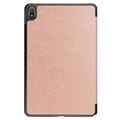 Tri-Fold Serie Nokia T20 Smart Folio Hülle - Roségold