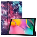 Tri-Fold Serie Samsung Galaxy Tab A 10.1 (2019) Folio Hülle - Galaxie