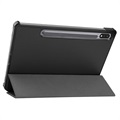 Tri-Fold Serie Samsung Galaxy Tab S8 Smart Folio Hülle - Schwarz