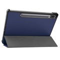 Tri-Fold Serie Samsung Galaxy Tab S8 Smart Folio Hülle - Dunkel Blau