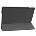 Tri-Fold Serie iPad 10.2 2019/2020/2021 Smart Folio Hülle - Schwarz